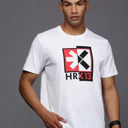 HRX by Hrithik Roshan Men Printed Round Neck T-shirt image 1