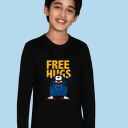 NUSYL Boys Typography Printed Cotton Casual T-shirt-picture-22