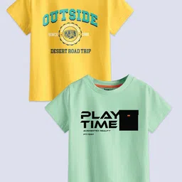 BAESD Boys Pack Of 2 Printed Pure Cotton T-shirts-picture-27