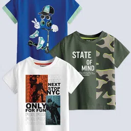 BAESD Boys Pack Of 3 Printed Cotton T-shirt-picture-7