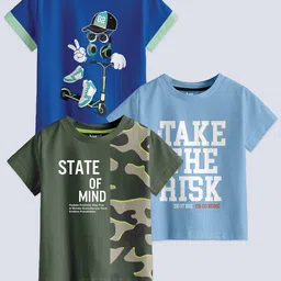 BAESD Boys Pack Of 3 Printed Cotton T-shirt-picture-9
