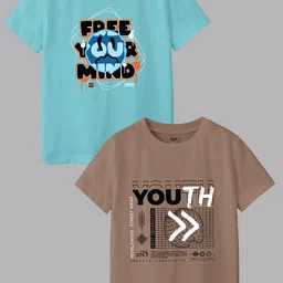 BAESD Boys Typography 2 Printed Applique T-shirt image 1