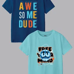 BAESD Boys Typography 2 Printed Applique T-shirt image 1