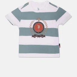 U.S. Polo Assn. Kids Boys Striped Pure Cotton T-shirt-picture-32