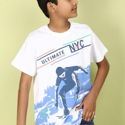 V-Mart Boys Graphic Printed Cotton T-shirt-picture-3