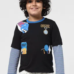 Jack & Jones Junior Boys Typography Printed Pure Cotton T-shirt-picture-27