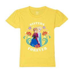 Wear Your Mind Girls Humour And Comic Elsa & Anna Puffed Sleeves Pure Cotton T-Shirt-picture-21
