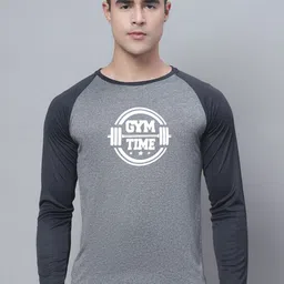 Friskers Colourblocked Raglan Sleeves Slim Fit T-shirt-image-63