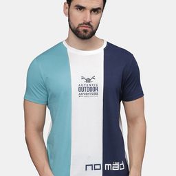 t-base Men Colourblocked Applique T-shirt-picture-33