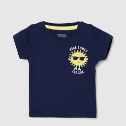 max Boys Printed Printed Round Neck Tshirt-picture-55