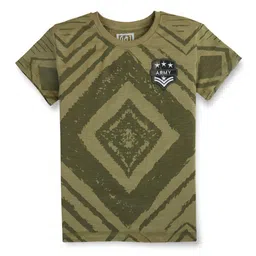 Gini and Jony Boys Geometric Printed Cotton T-shirt-picture-38