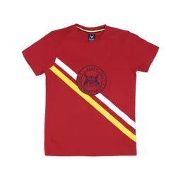 Allen Solly Junior Boys Printed Applique T-shirt image 1