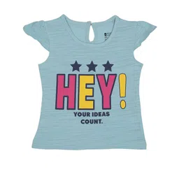 Bodycare Kids Girls Typography Printed Cotton T-shirt-picture-10