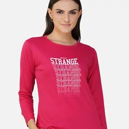 CHOZI Typography Printed Long Sleeves Cotton T-shirt-picture-22