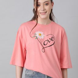 Kotty Typography Printed Oversized T-shirt-picture-12