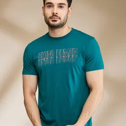 Being Human Men Typography Printed Applique T-shirt-image-58