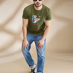 Being Human Men Typography Printed Applique T-shirt-picture-10