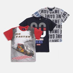 Chicco Boys Set Of 3 Printed Round Neck T-shirt-picture-43