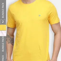 SPORTO Pack Of 2 Round Neck Dry Fit Cotton T-Shirts-picture-39