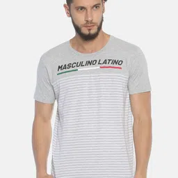 Masculino Latino Men Striped T-shirt-picture-33