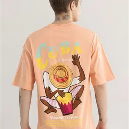 Snitch Men Round Neck Graphic Printed Cotton T-shirt image 1