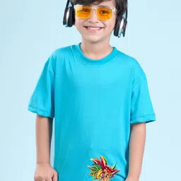 NUSYL Boys Graphic Printed Drop-Shoulder Sleeves Oversized T-shirt-picture-32