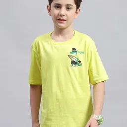 Monte Carlo Boys Graphic Printed Round Neck Cotton T-shirt-picture-12