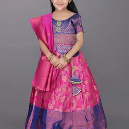 BAESD Girls Ready to Wear Lehenga & Blouse With Dupatta image 1