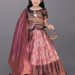BAESD Girls Ready to Wear Lehenga & Blouse With Dupatta image 1