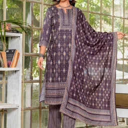 KALINI Women Ethnic Motifs Printed Regular Kurta with Trousers & With Dupatta-picture-25