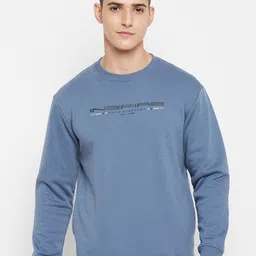 Duke Men Blue Printed Sweatshirt-picture-31