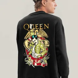 PRONK Queen Band Printed Round Neck Long Sleeves Cotton Pullover Sweatshirt-picture-34