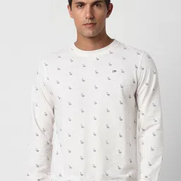 Peter England Conversational Printed Pure Cotton Sweatshirt-image-95