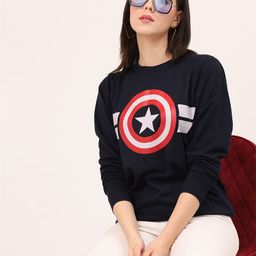 Leotude Captain America Printed Fleece Sweatshirt-picture-28