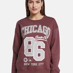 METTLE Women Cotton Printed Sweatshirt-picture-19