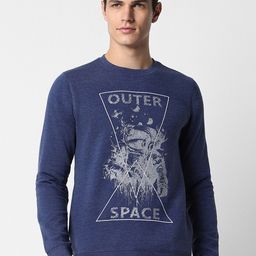 PETER ENGLAND UNIVERSITY Graphic Printed Round Neck Long Sleeves Pullover Sweatshirt-picture-41