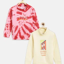 TALES & STORIES Boys Pack of 2 Round Neck Pullover Sweatshirts-picture-31