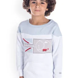 Cherry Crumble Unisex Kids White Embroidered Sweatshirt-picture-28