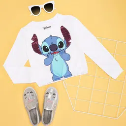 Pantaloons Junior Girls Printed Sweatshirt-image-49