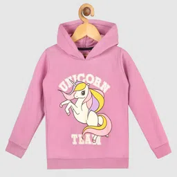 Lazy Shark Girls Graphic Printed Hooded Cotton Pullover Sweatshirt-picture-12