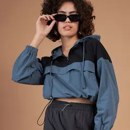 SASSAFRAS Colourblocked Crop Parachute Sweatshirt-picture-28