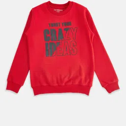Pantaloons Junior Boys Printed Cotton Sweatshirt image 1