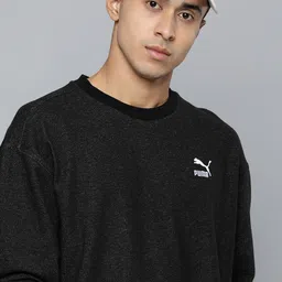 Puma Men Black Classics Soft Ink Sweatshirt-picture-35