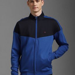 Louis Philippe Sport Men Colourblocked Front-Open Cotton Sweatshirt-picture-45
