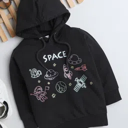 BUMZEE Infant Boys Graphic Printed Hooded Cotton Pullover-picture-27