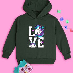 NUSYL Girls Typography Printed Hooded Pullover Sweatshirt-picture-20