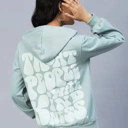 Rigo Printed Hooded Fleece Sweatshirt image 1