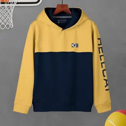 HELLCAT Boys Colourblocked Hooded Pullover-picture-21