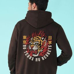 NUSYL Fearless Tiger Printed Hooded Fleece Pullover-picture-3
