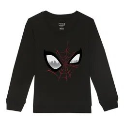 Marvel by Wear Your Mind Kids Black Printed Sweatshirt-image-85